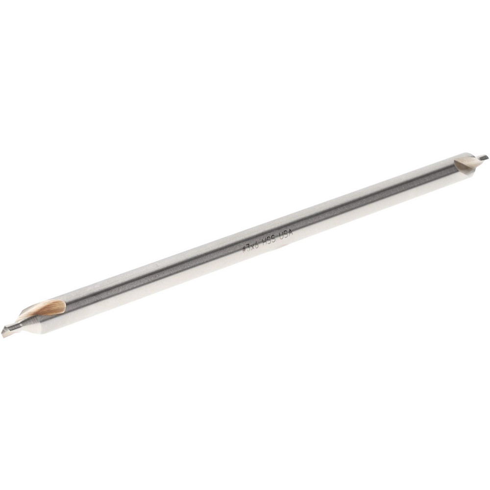 Titan USA Combination Drill & Countersink: #3, 1/4" Body Dia, 118 deg, High-Speed Steel - CS50036