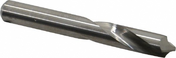 Accupro Spotting Drill: 1.25 mm Dia, 120 deg, 30 mm OAL, Solid Carbide - A-6140125R