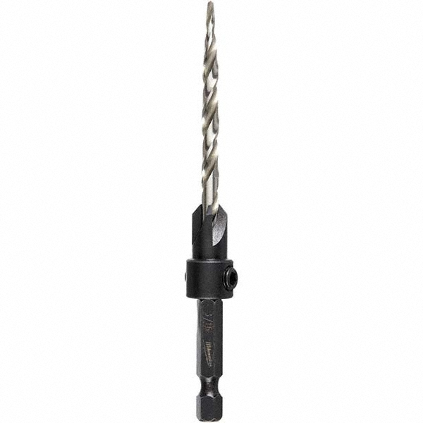 Keo Combination Drill & Countersink: #10, 7/16" Body Dia, High-Speed Steel - 906-000-299