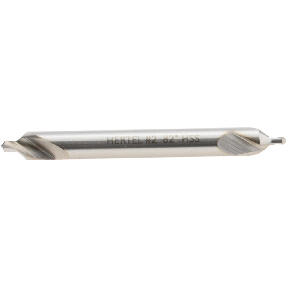Dormer Pramet Combination Drill & Countersink: #2, 5/64" Body Dia, 120 deg, High-Speed Steel - 5969045