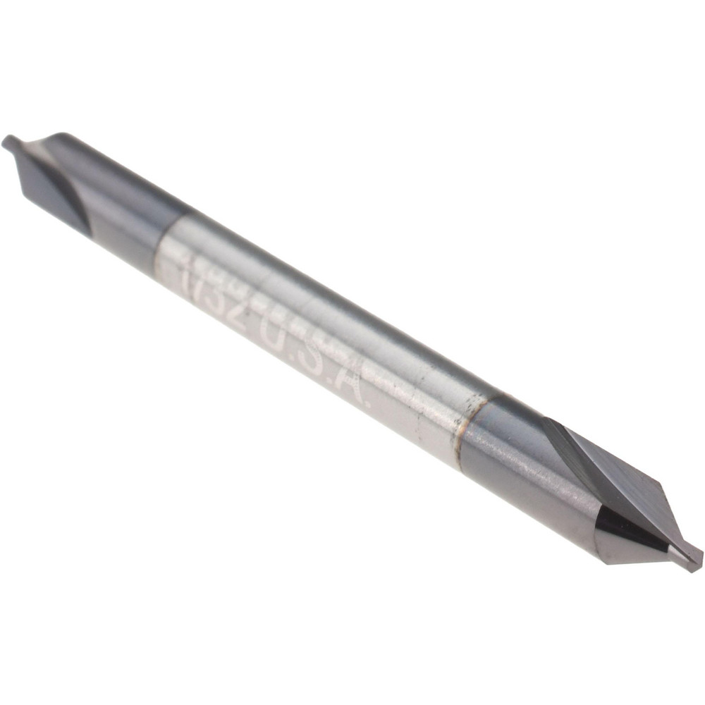 Titan USA Combination Drill & Countersink: #0, 1/8" Body Dia, 118 deg, Solid Carbide - CS36010
