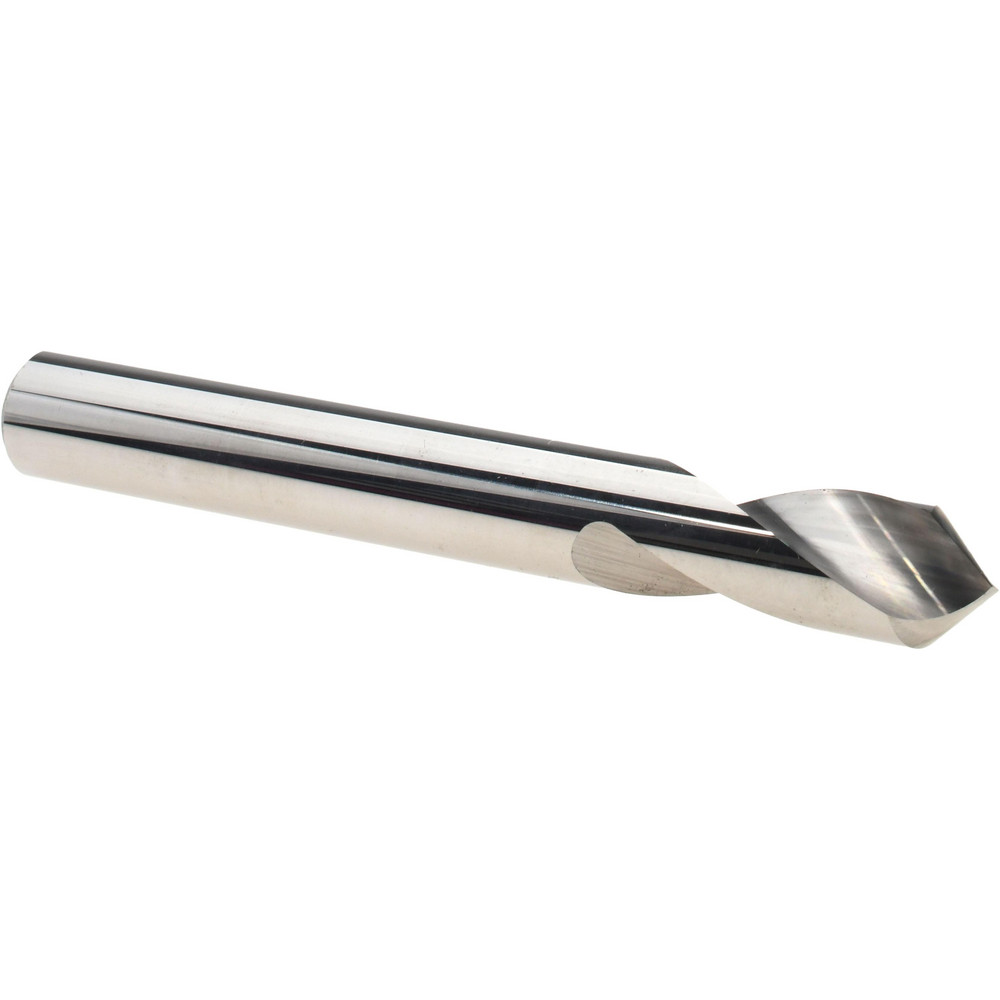 Precision Twist Drill Spotting Drill: 3/8" Dia, 90 deg, 3-1/8" OAL, High-Speed Steel - 6000100