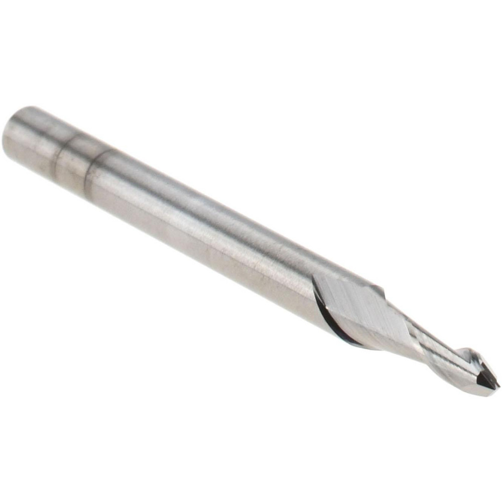 Harvey Tool Spotting Drill: 5/64" Dia, 90 deg, 1-1/2" OAL, Solid Carbide - 11478