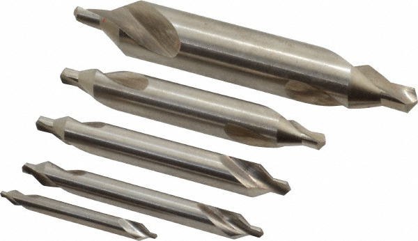 Magafor 5 Pc #1-R to #5-R High Speed Steel Combo Drill & Countersink Set - 81125000000