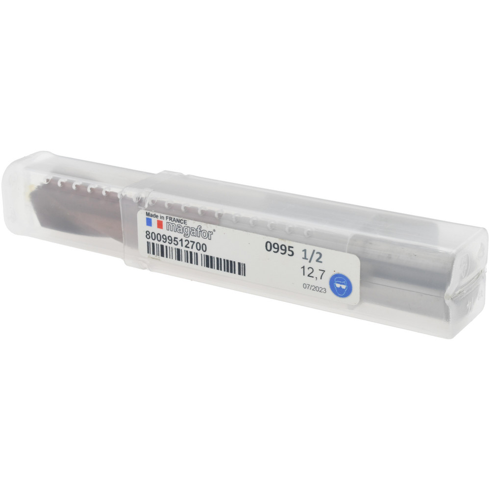 Magafor Spotting Drill: 1/2" Dia, 90 deg, 4" OAL, Cobalt M-35 (HSS-E) - 80099512700