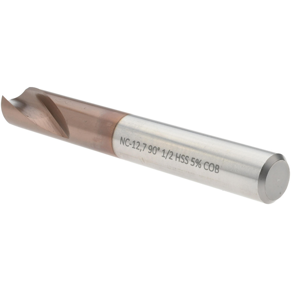 Magafor Spotting Drill: 1/2" Dia, 90 deg, 4" OAL, Cobalt M-35 (HSS-E) - 80099512700