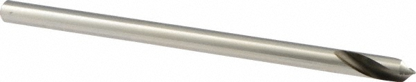 Precision Twist Drill Spotting Drill: 3/8" Dia, 90 deg, 7" OAL, High-Speed Steel - 6000031