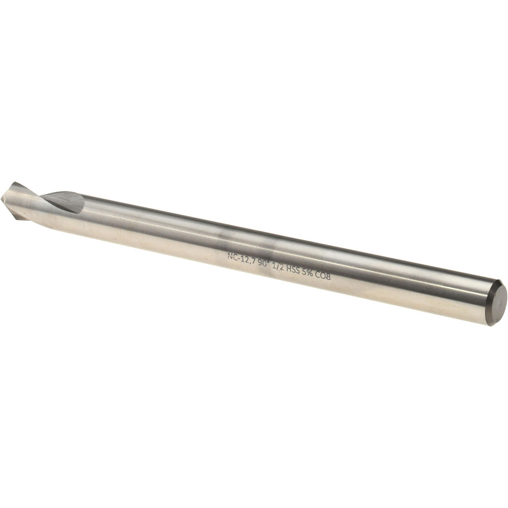 Magafor Spotting Drill: 1/2" Dia, 90 deg, 6-3/4" OAL, Cobalt M-35 (HSS-E) - 81197127000