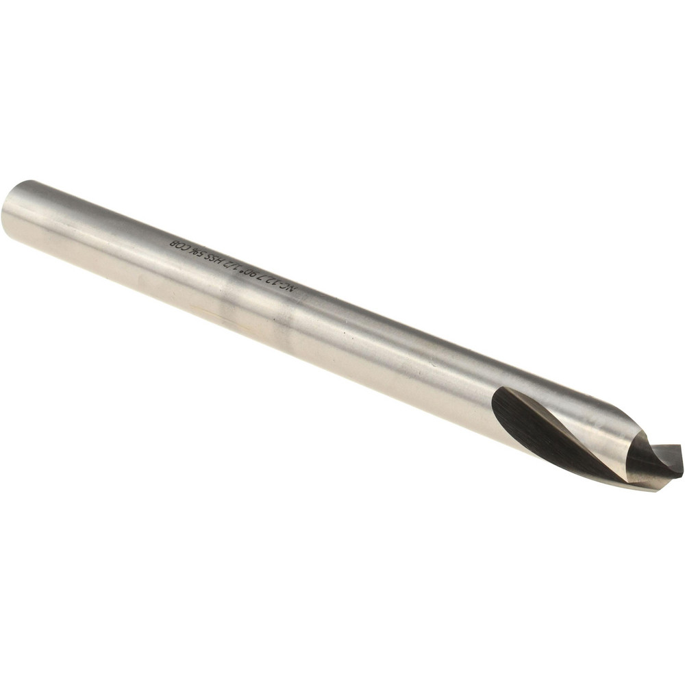 Magafor Spotting Drill: 1/2" Dia, 90 deg, 6-3/4" OAL, Cobalt M-35 (HSS-E) - 81197127000