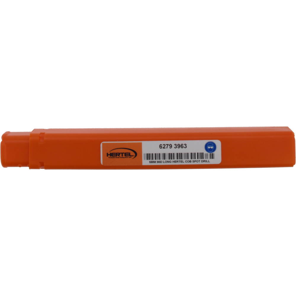 Hertel Spotting Drill: 5.00 mm Dia, 90 deg, Cobalt M-35 (HSS-E) - H-81197050000