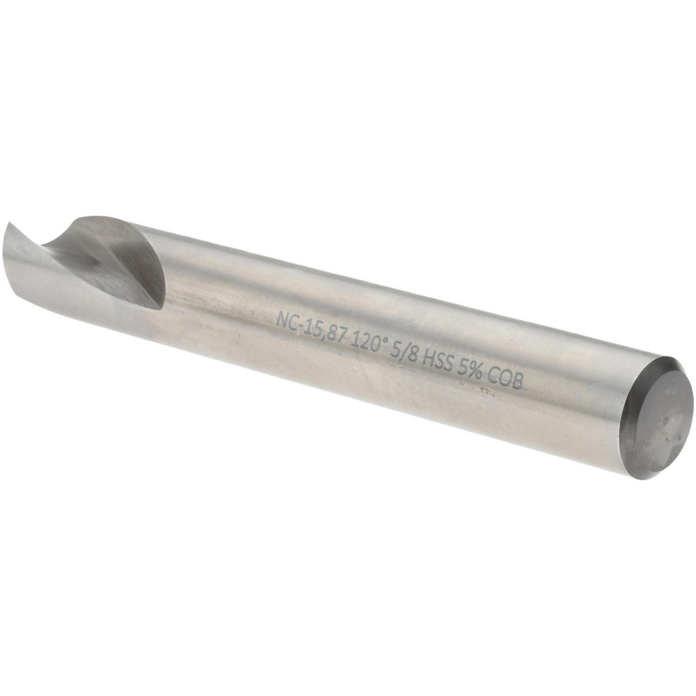 Magafor Spotting Drill: 5/8" Dia, 120 deg, 4-1/2" OAL, Cobalt M-35 (HSS-E) - 81196158700