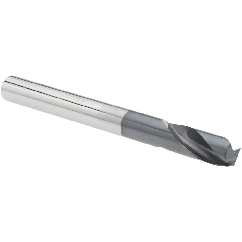 Emuge Spotting Drill: 3/8" Dia, 142 deg, 3" OAL, Solid Carbide - EFUT3300.0952