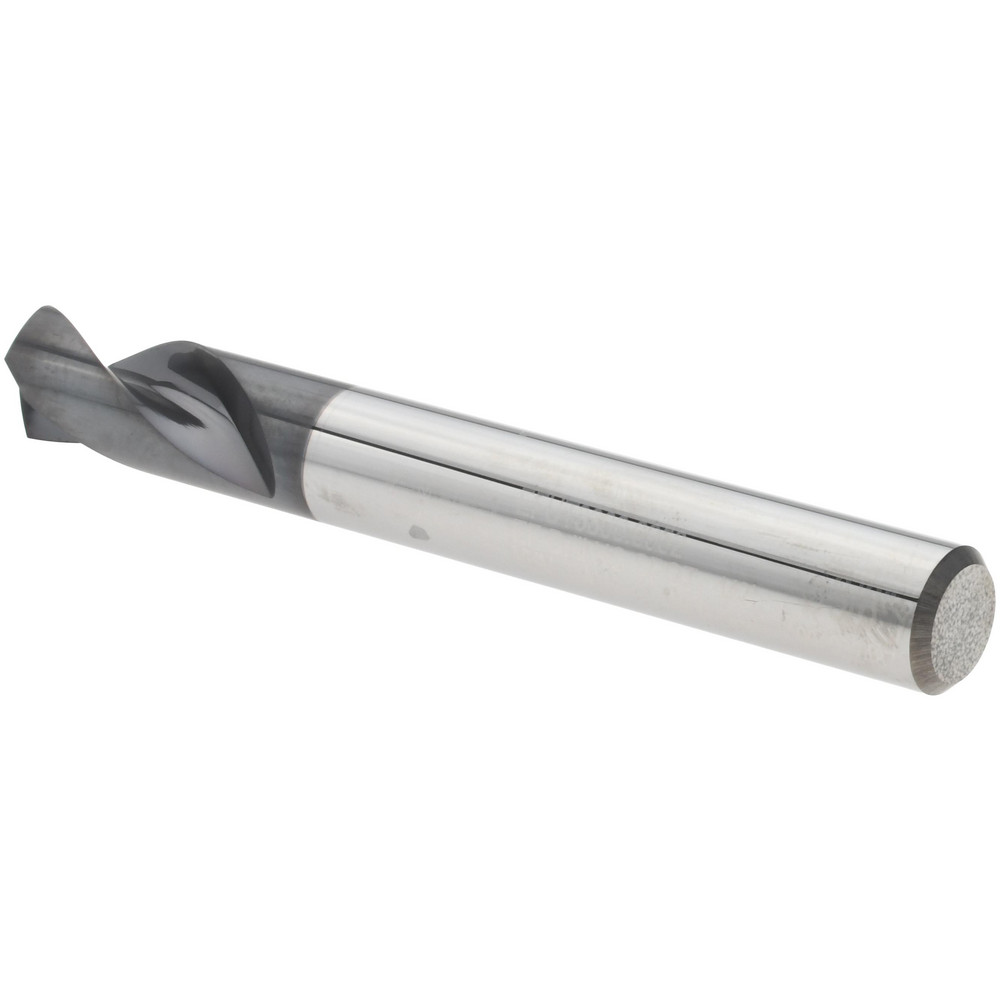 Emuge Spotting Drill: 3/8" Dia, 142 deg, 3" OAL, Solid Carbide - EFUT3300.0952