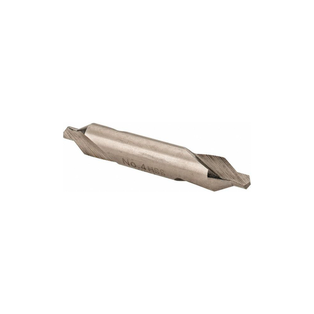 Value Collection Combination Drill & Countersink: #4, 5/16" Body Dia, High-Speed Steel - 156400004000000