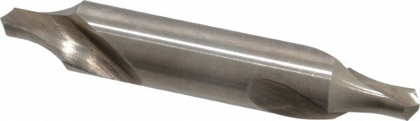Hertel Combination Drill & Countersink: #6, 1/2" Body Dia, High-Speed Steel - 585U 6