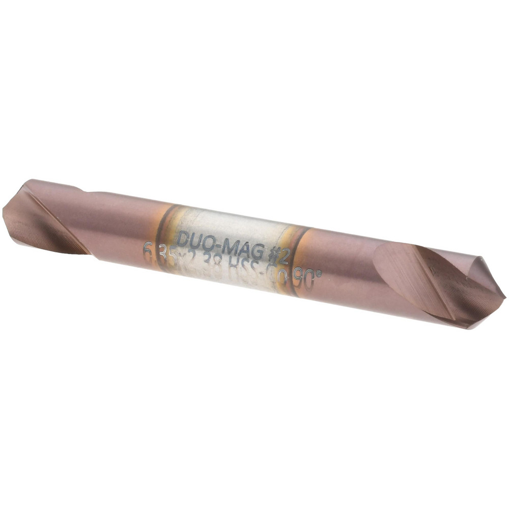 Magafor Spotting Drill: 8.00 mm Dia, 90 deg, 65 mm OAL, Cobalt M-35 (HSS-E) - 80091908250