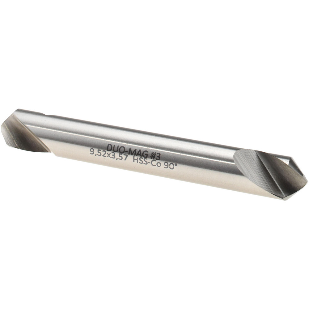 Magafor Spotting Drill: 8.00 mm Dia, 90 deg, 65 mm OAL, Cobalt M-35 (HSS-E) - 80091908250