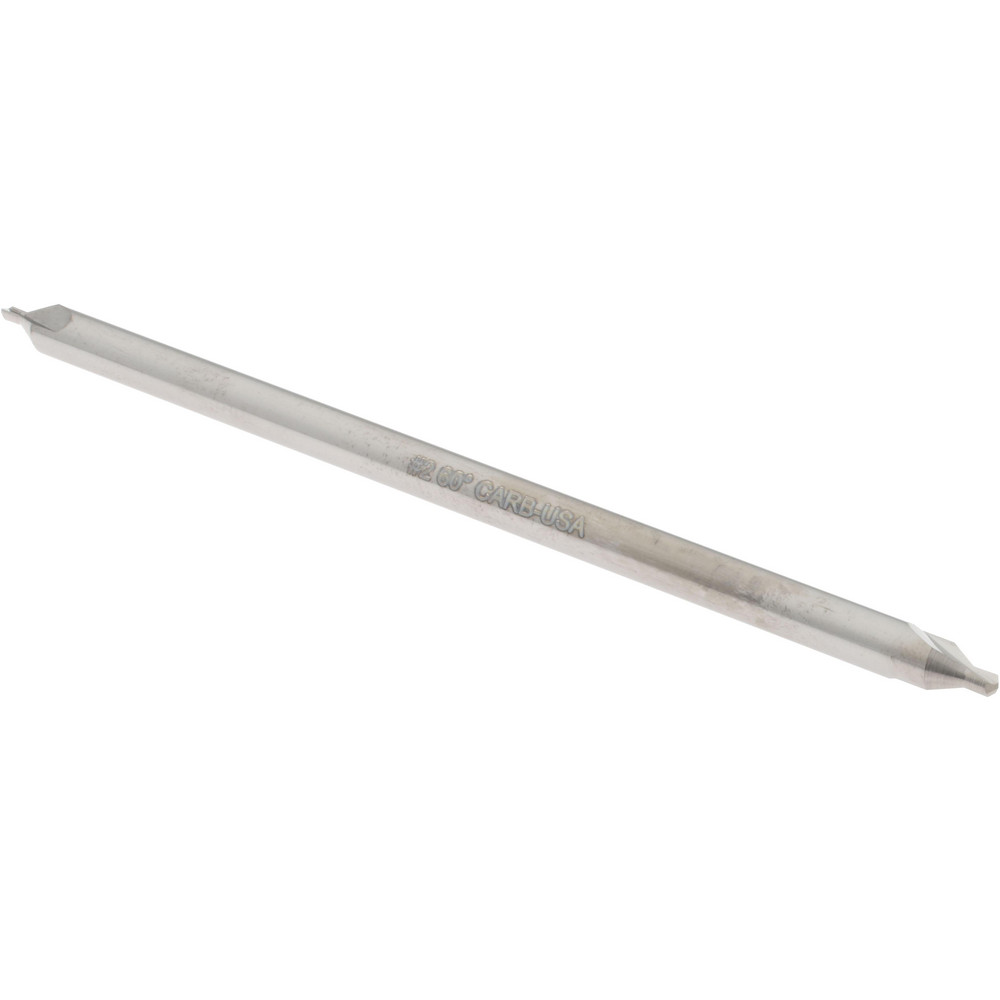 Hertel Combination Drill & Countersink: #2, 3/16" Body Dia, 118 deg, High-Speed Steel - H-81155020000