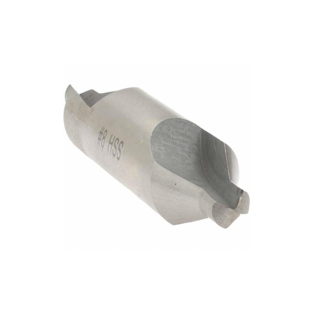 Value Collection Combination Drill & Countersink: #8, 3/4" Body Dia, 60 deg, High-Speed Steel - -22269-8