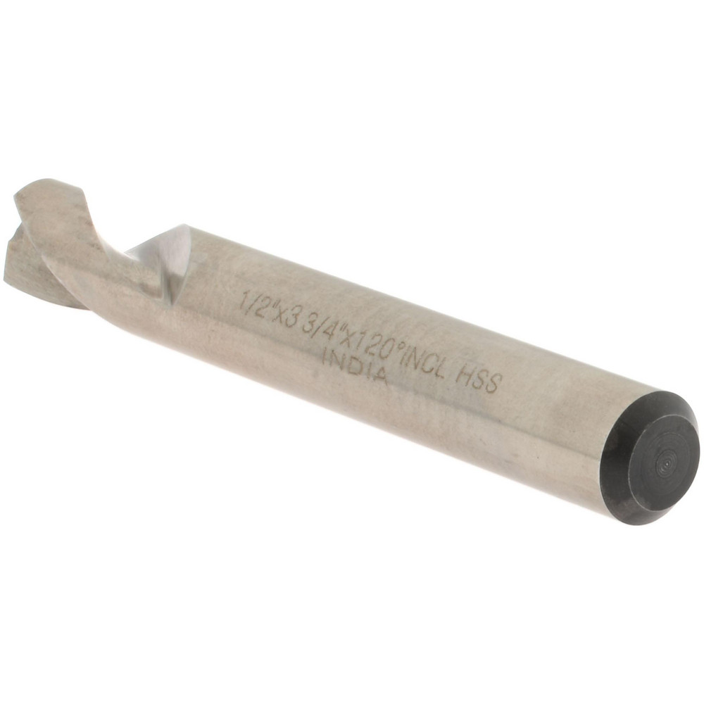 Value Collection Spotting Drill: 1/2" Dia, 120 deg, 3-3/4" OAL, High-Speed Steel - 1944296001200Z3
