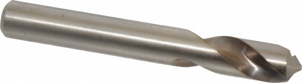 Value Collection Spotting Drill: 1/2" Dia, 120 deg, 3-3/4" OAL, High-Speed Steel - 1944296001200Z3