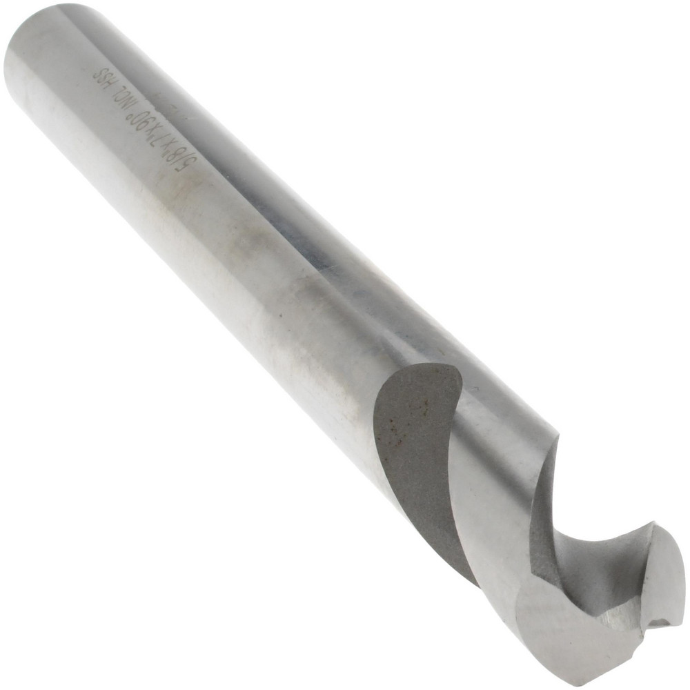 Precision Twist Drill Spotting Drill: 5/8" Dia, 120 deg, 4-3/8" OAL, High-Speed Steel - 6000081