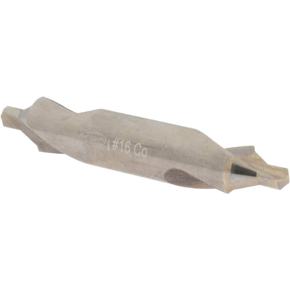 Keo Combination Drill & Countersink: #16, 1/2" Body Dia, 118 deg, Cobalt - 906-000-254