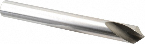Precision Twist Drill Spotting Drill: 1" Dia, 90 deg, 8" OAL, High-Speed Steel - 6000095