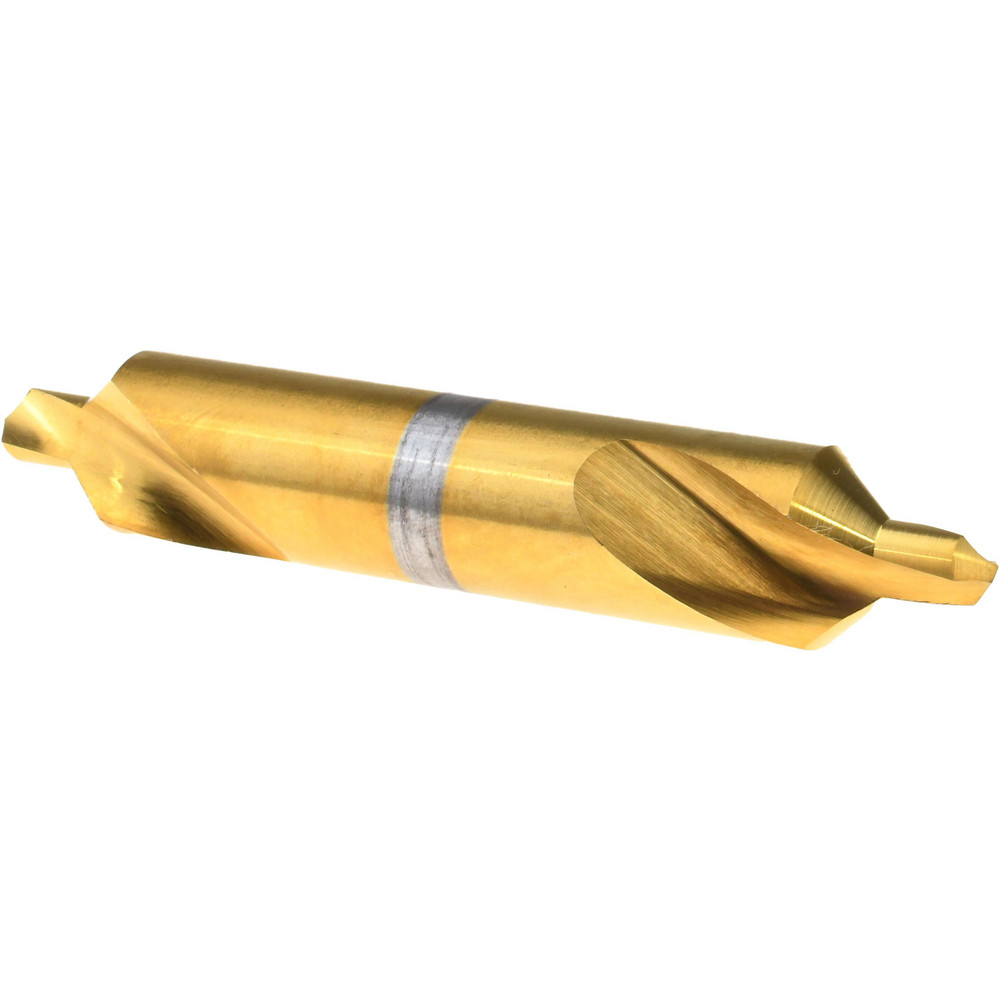 Titan USA Combination Drill & Countersink: #6, 1/2" Body Dia, 118 deg, High-Speed Steel - CS50066