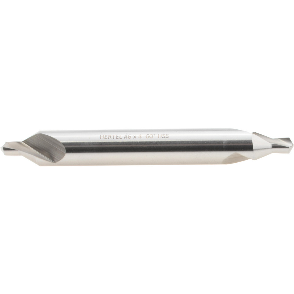 Titan USA Combination Drill & Countersink: #6, 1/2" Body Dia, 118 deg, High-Speed Steel - CS50066
