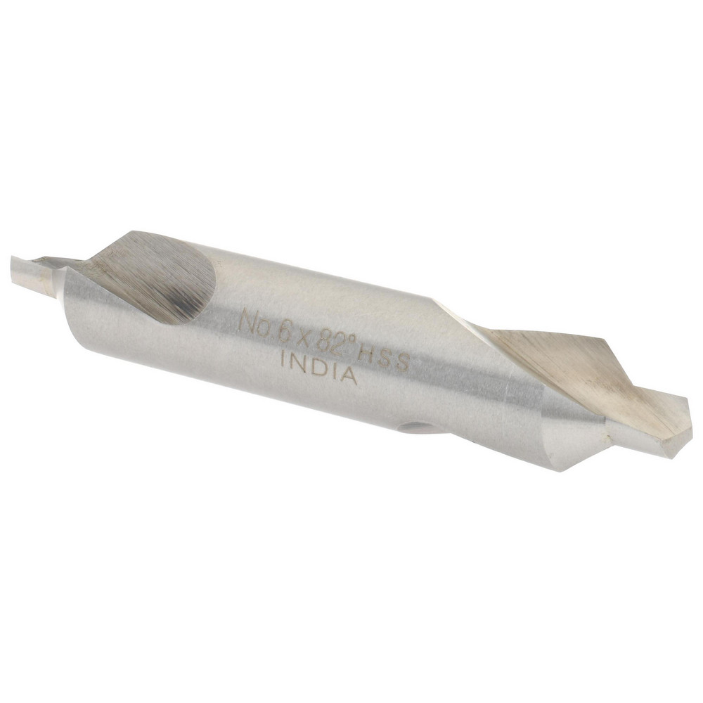 Titan USA Combination Drill & Countersink: #6, 1/2" Body Dia, 118 deg, High-Speed Steel - CS50066