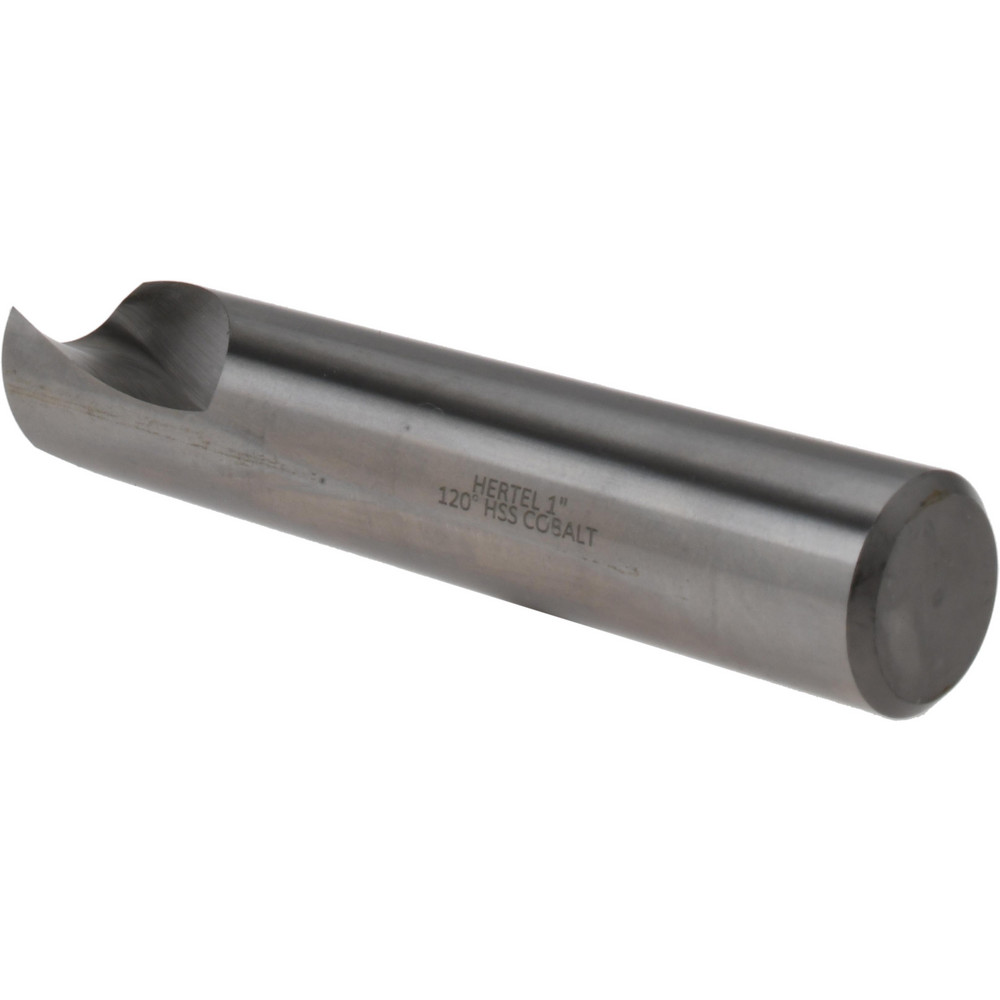 Hertel Spotting Drill: 1" Dia, 120 deg, 5-3/8" OAL, Cobalt M-35 (HSS-E) - H-81196254000