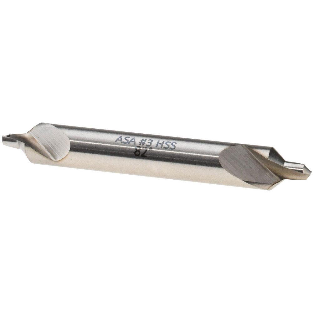 Magafor Combination Drill & Countersink: #3, 1/4" Body Dia, High-Speed Steel - 81154030000
