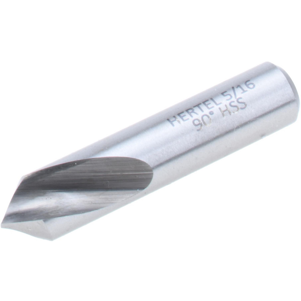Hertel Spotting Drill: 5/16" Dia, 90 deg, 1-1/2" OAL, High-Speed Steel - H-8119A079300