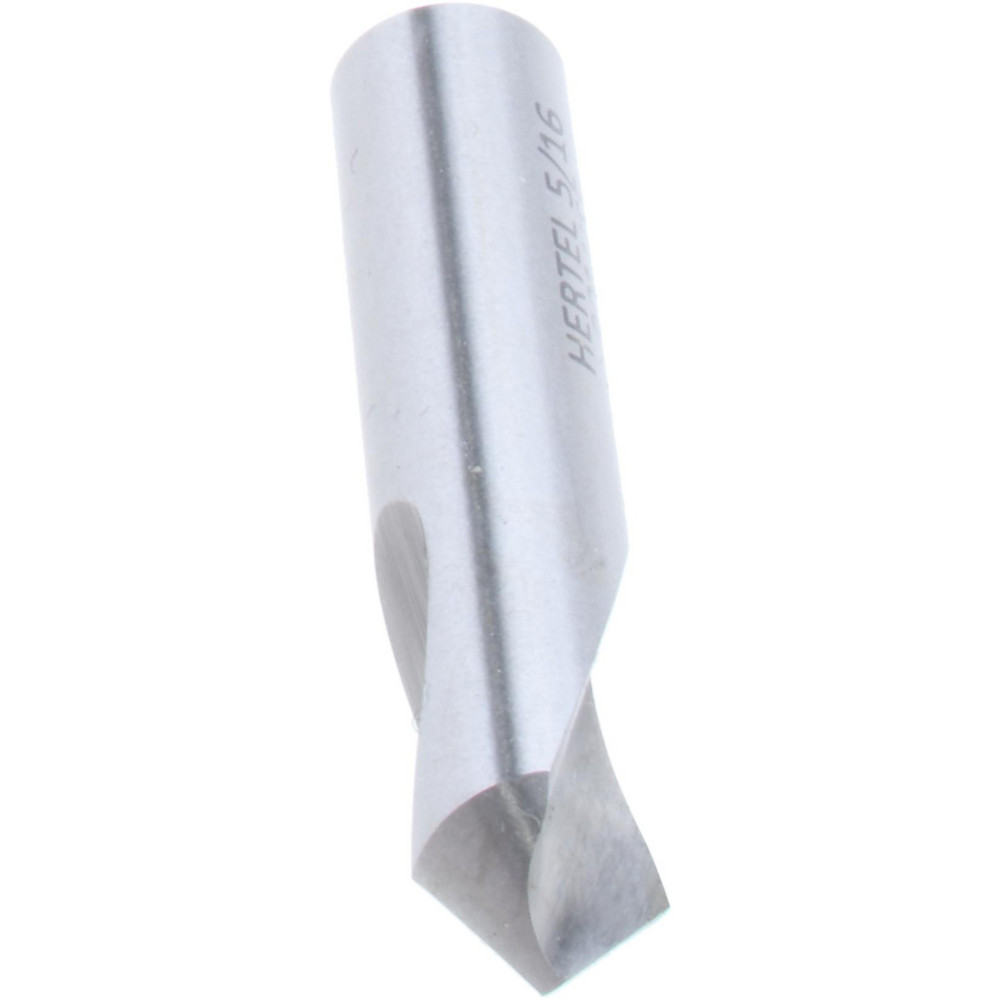 Hertel Spotting Drill: 5/16" Dia, 90 deg, 1-1/2" OAL, High-Speed Steel - H-8119A079300