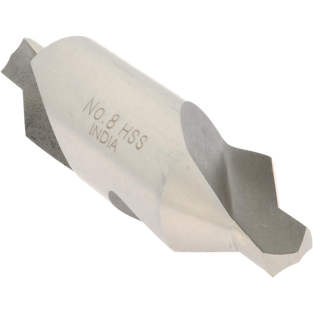 Value Collection Combination Drill & Countersink: #8, 3/4" Body Dia, High-Speed Steel - 156400008000000