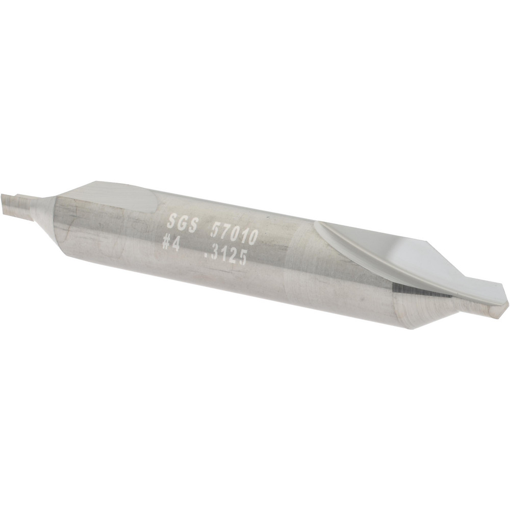 Magafor Combination Drill & Countersink: #4, 5/16" Body Dia, High-Speed Steel - 81154040000