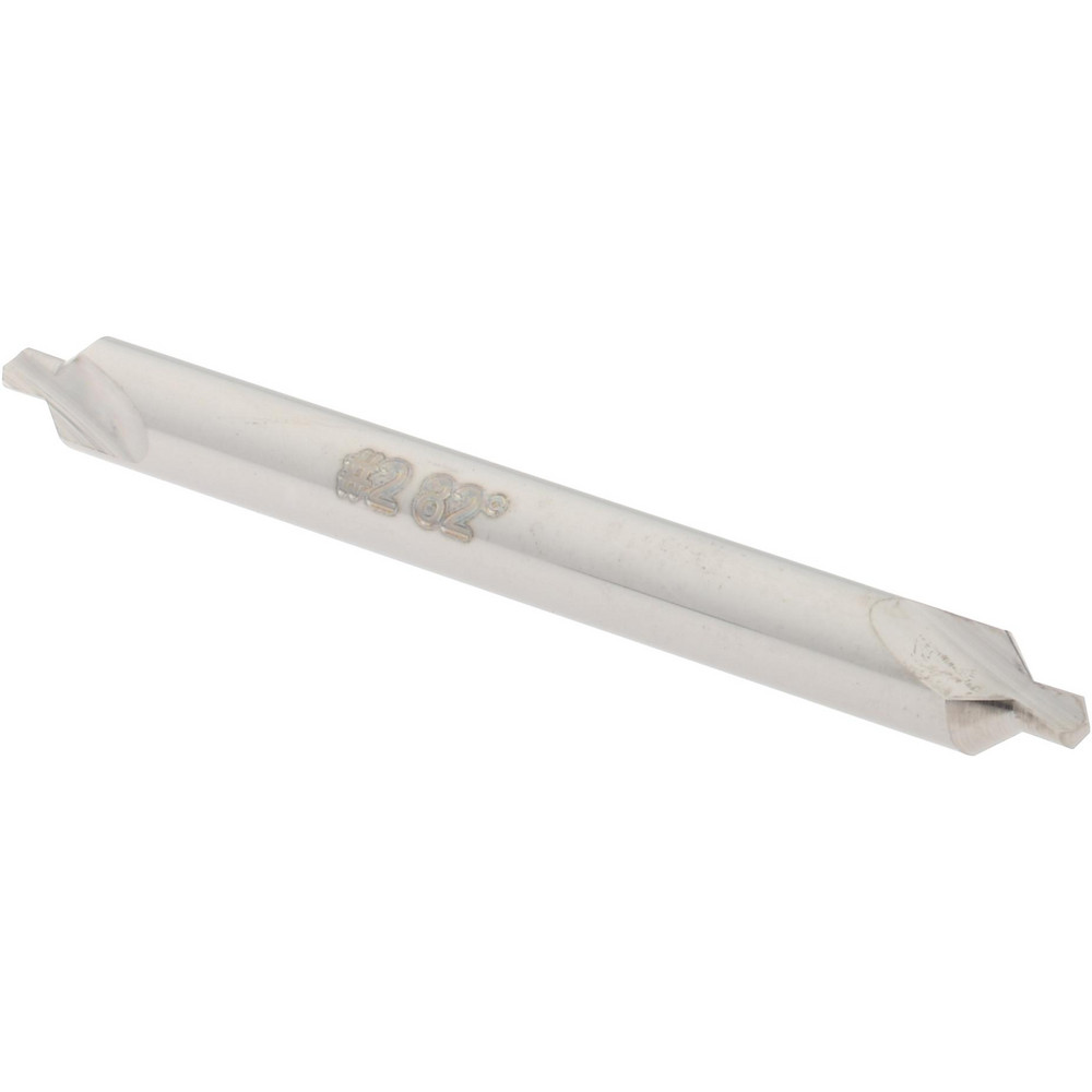 Hertel Combination Drill & Countersink: #6, 1/2" Body Dia, 118 deg, High-Speed Steel - H-81154060000