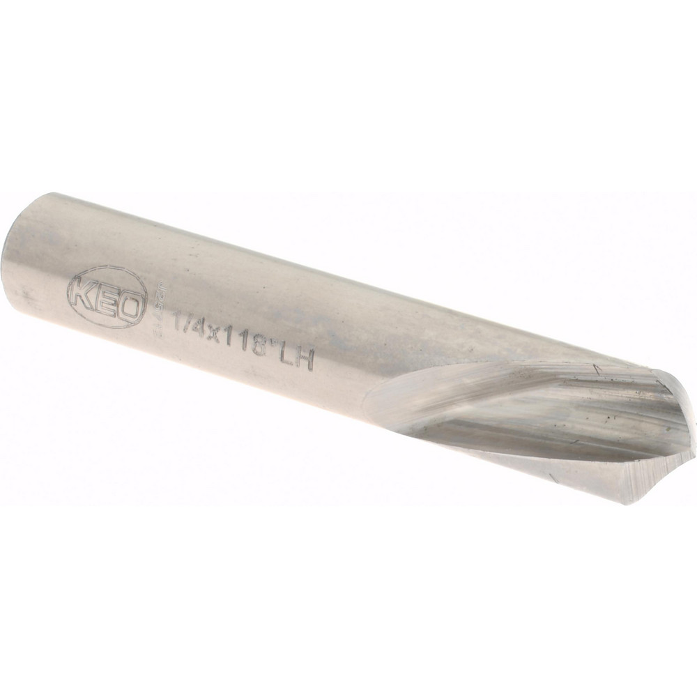 Keo Spotting Drill: 1/4" Dia, 118 deg, 1-1/2" OAL, High-Speed Steel - 955-000-023