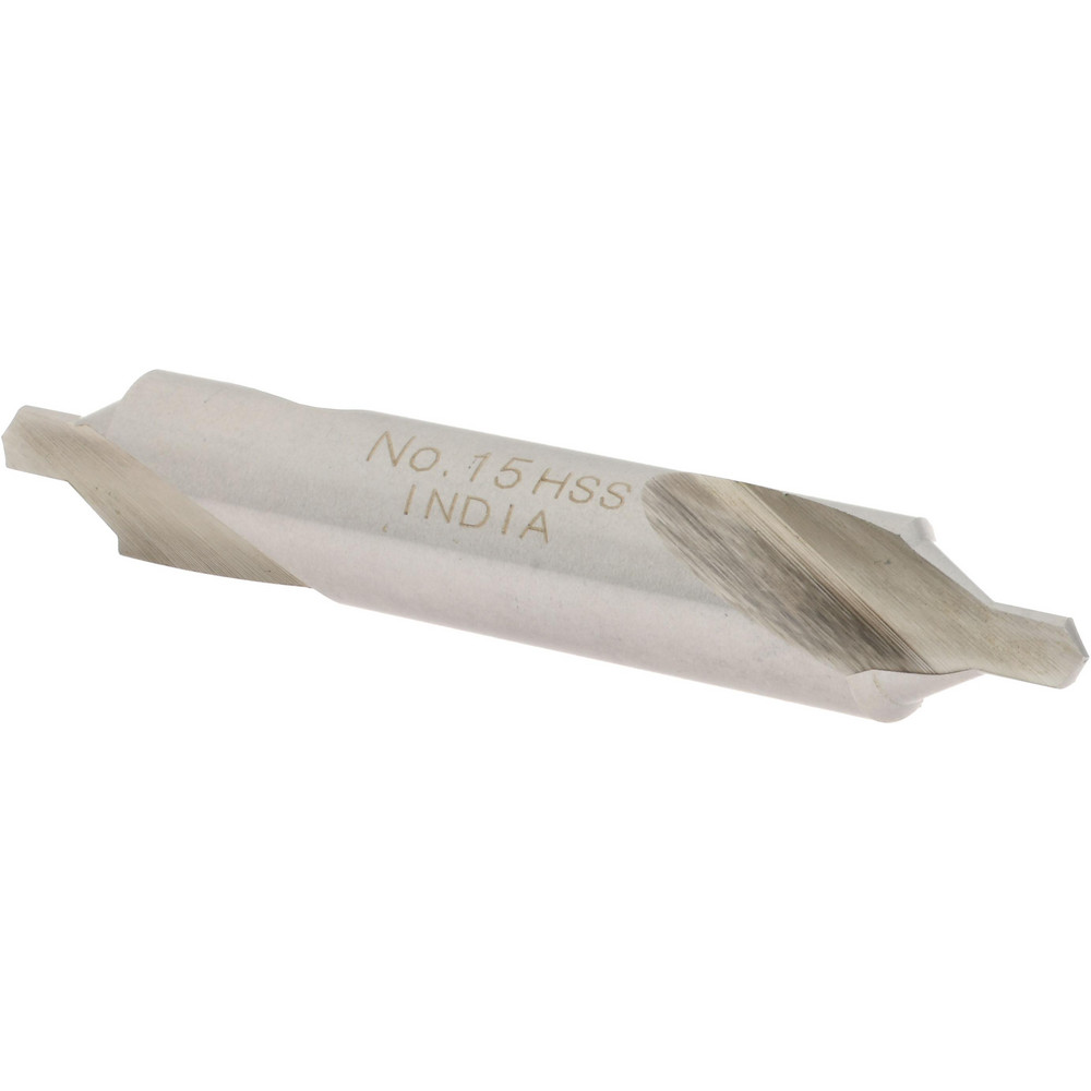 Keo Combination Drill & Countersink: #15, 7/16" Body Dia, 118 deg, High-Speed Steel - 906-000-238