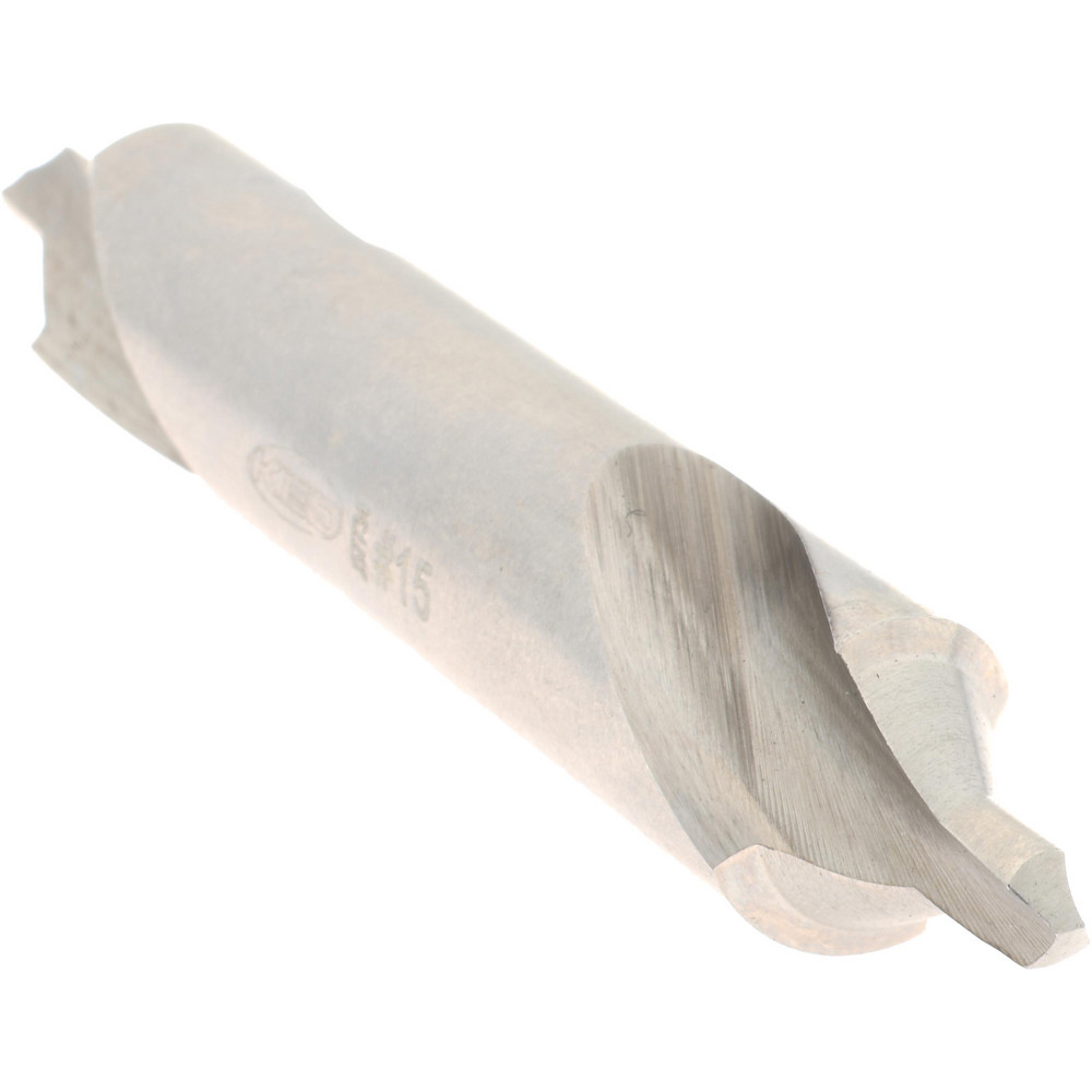 Keo Combination Drill & Countersink: #15, 7/16" Body Dia, 118 deg, High-Speed Steel - 906-000-238
