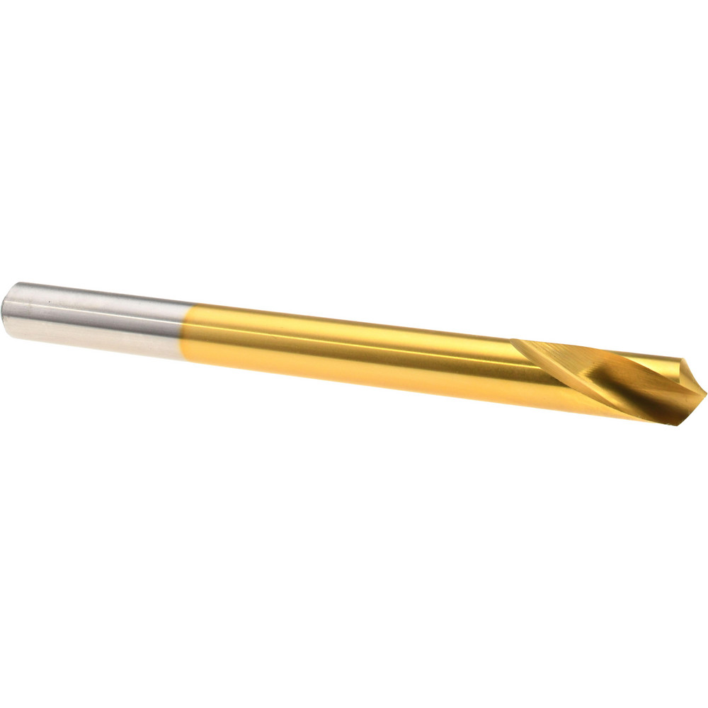 Precision Twist Drill Spotting Drill: 1/2" Dia, 120 deg, 6" OAL, High-Speed Steel - 6000122