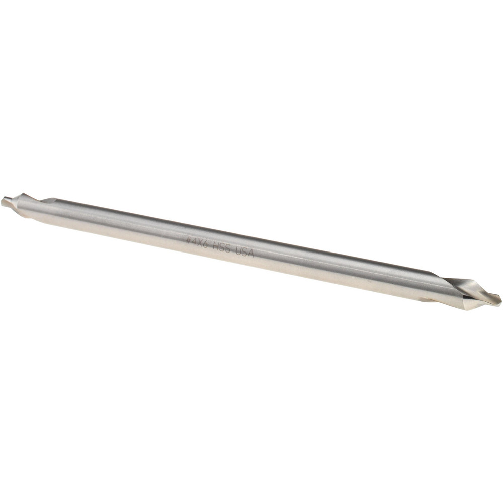Titan USA Combination Drill & Countersink: #4, 5/16" Body Dia, 118 deg, High-Speed Steel - CS50046