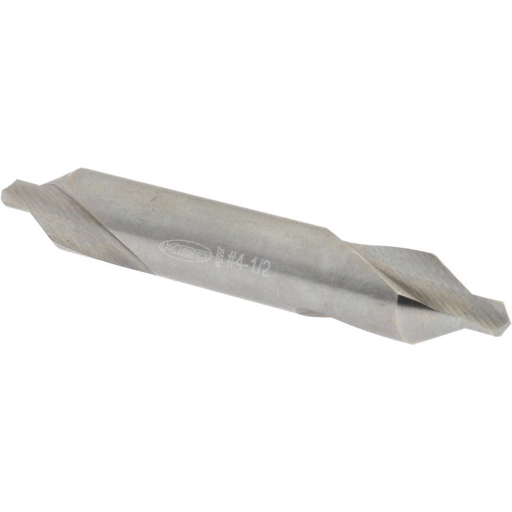 Value Collection Combination Drill & Countersink: #3, 1/4" Body Dia, High-Speed Steel - 1564000030000V0
