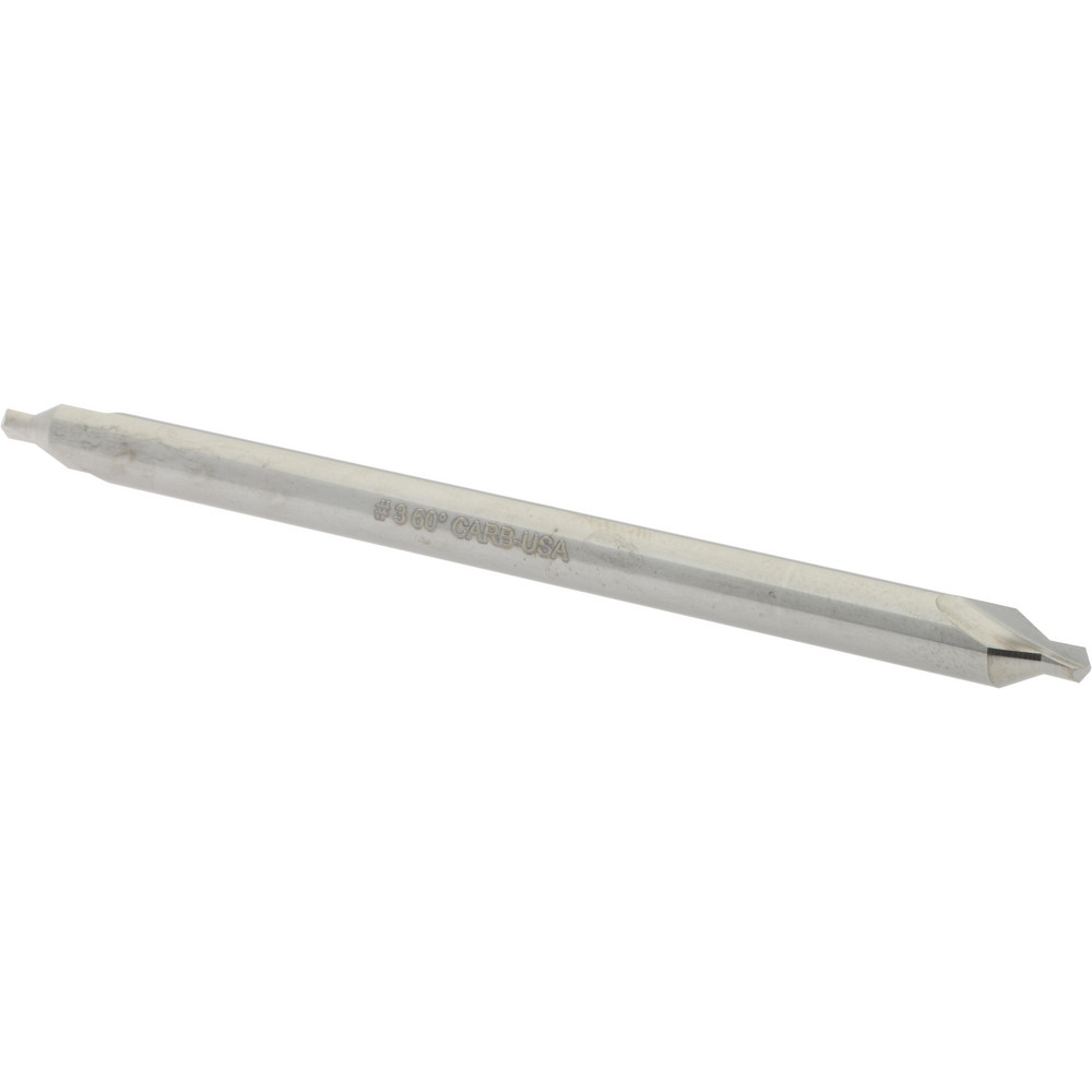 Value Collection Combination Drill & Countersink: #3, 1/4" Body Dia, High-Speed Steel - 1564000030000V0