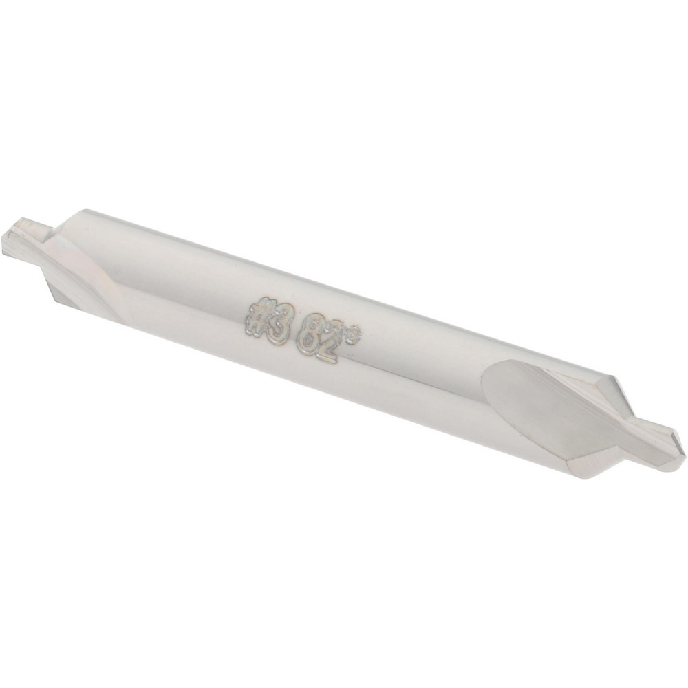 Value Collection Combination Drill & Countersink: #3, 1/4" Body Dia, High-Speed Steel - 1564000030000V0