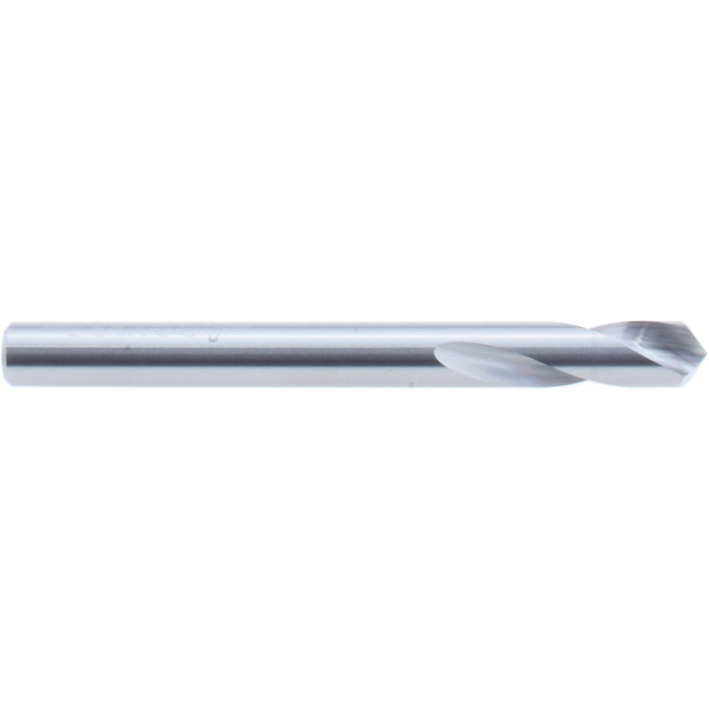 Micro 100 Spotting Drill: 3/16" Dia, 140 deg, 2" OAL, Solid Carbide - SPD-187-140X