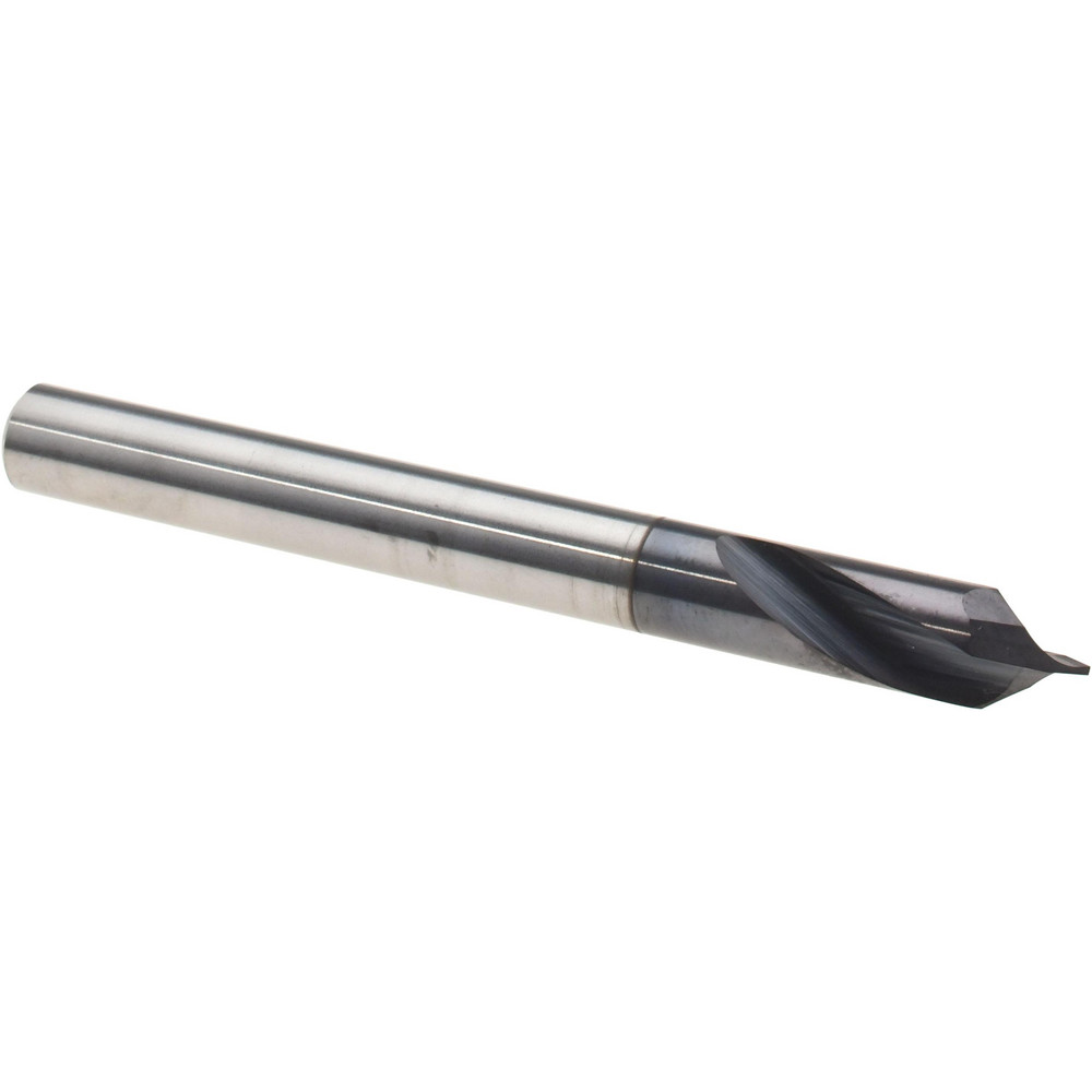 Harvey Tool Spotting Drill: 1/8" Dia, 60 deg, 1-1/2" OAL, Solid Carbide - 932808