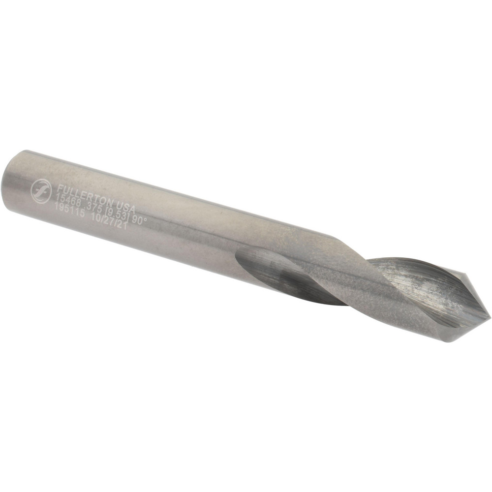 Harvey Tool Spotting Drill: 0.1000" Dia, 90 deg, 1.5000" OAL, Solid Carbide - 11500