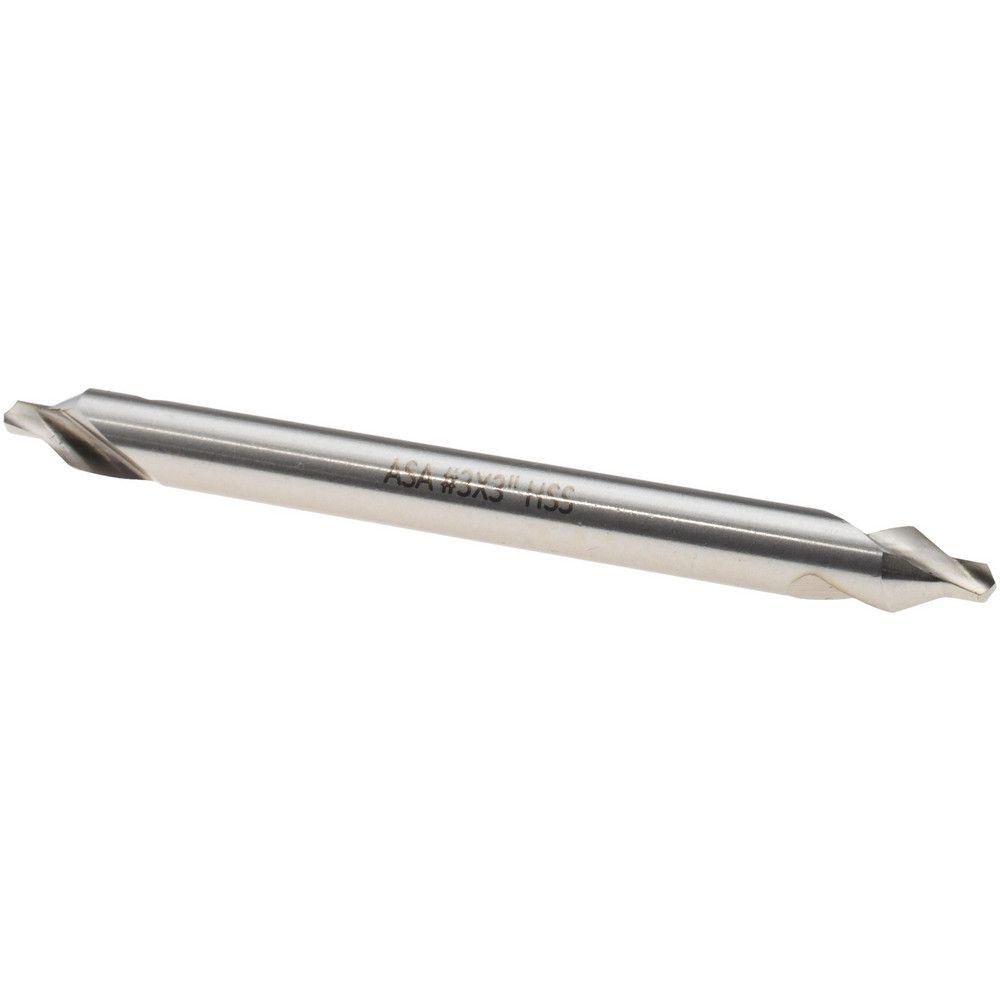 Magafor Combination Drill & Countersink: #3, 1/4" Body Dia, 118 deg, High-Speed Steel - 81185030600